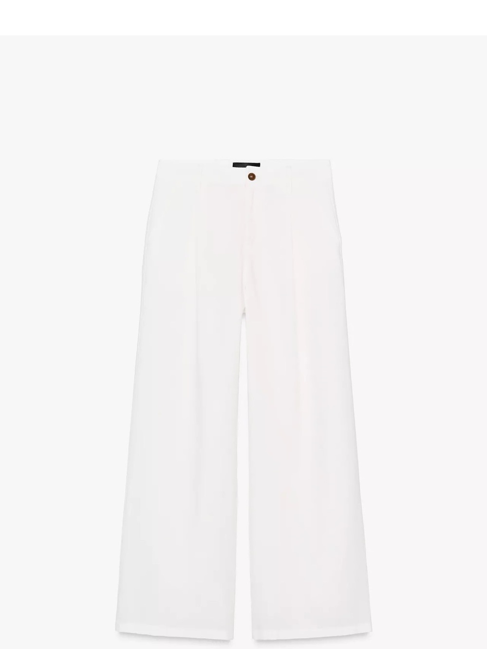 Women’s  Cream Wide-Leg Trousers